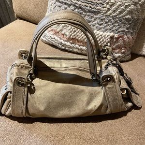 Juicy Couture.  Vintage, soft, metallic,  leather bag.